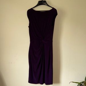 Ralph Lauren eggplant midi dress